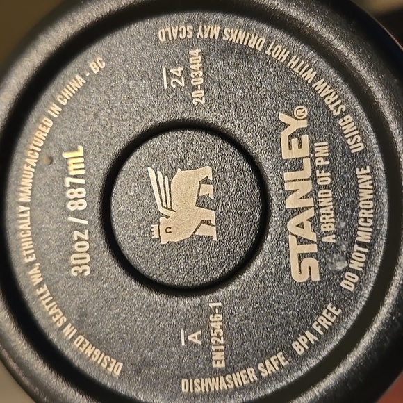 Stanley 40 oz. Quencher BLACK HYPER GEO Tumbler Heat Wave New No Box - Picture 5 of 5